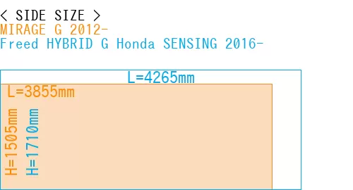 #MIRAGE G 2012- + Freed HYBRID G Honda SENSING 2016-